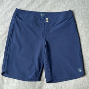 Carve Designs Womens Board Shorts Coverup Surf Swim Size 6 Blue Pool Beach EUC